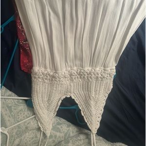 White spaghetti, string dress